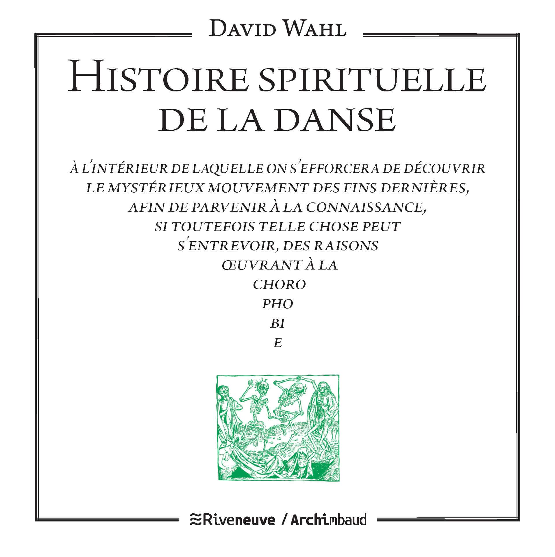 Histoire spirituelle de la danse