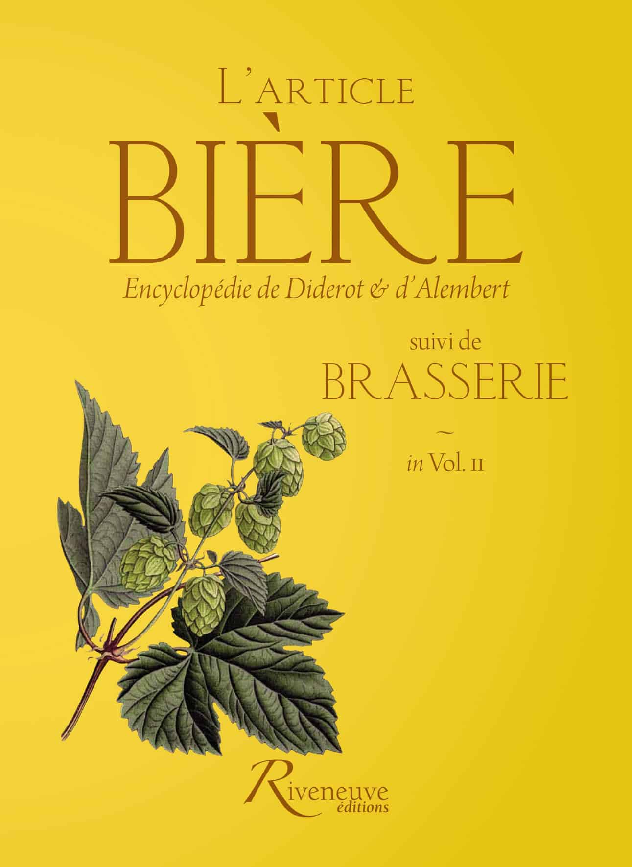 L’article « Bière » suivi de « Brasserie »