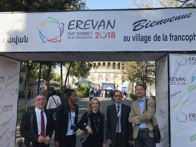 Riveneuve au XVIIe sommet de la Francophonie à Erevan