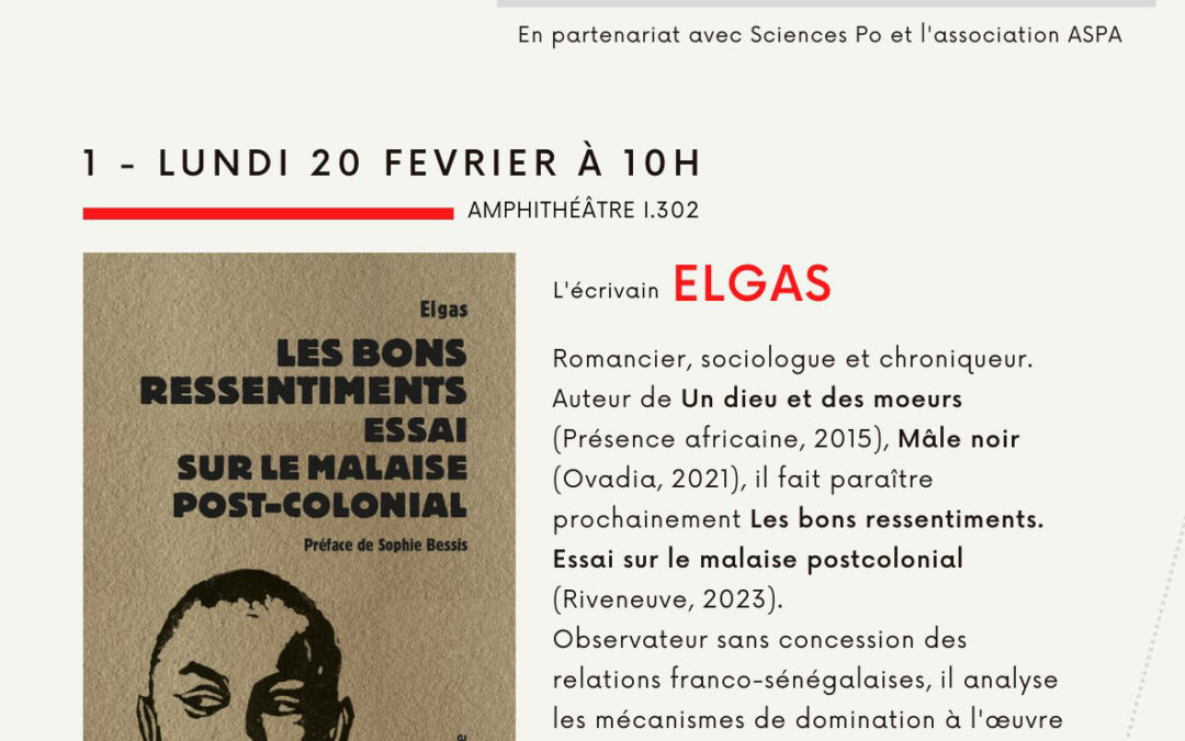 Elgas et son livre à Sciences Po Reims
