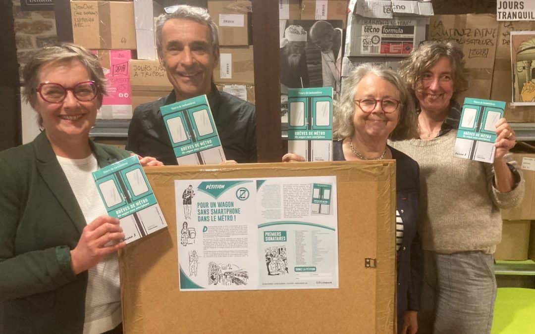 LA MAIRIE DU 14e VA SOUTENIR LA PETITION « POUR UN WAGON SANS SMARTPHONE DANS LE METRO » !
