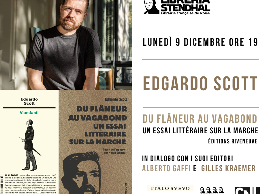 Edgardo Scott à la librairie Stendhal à Rome