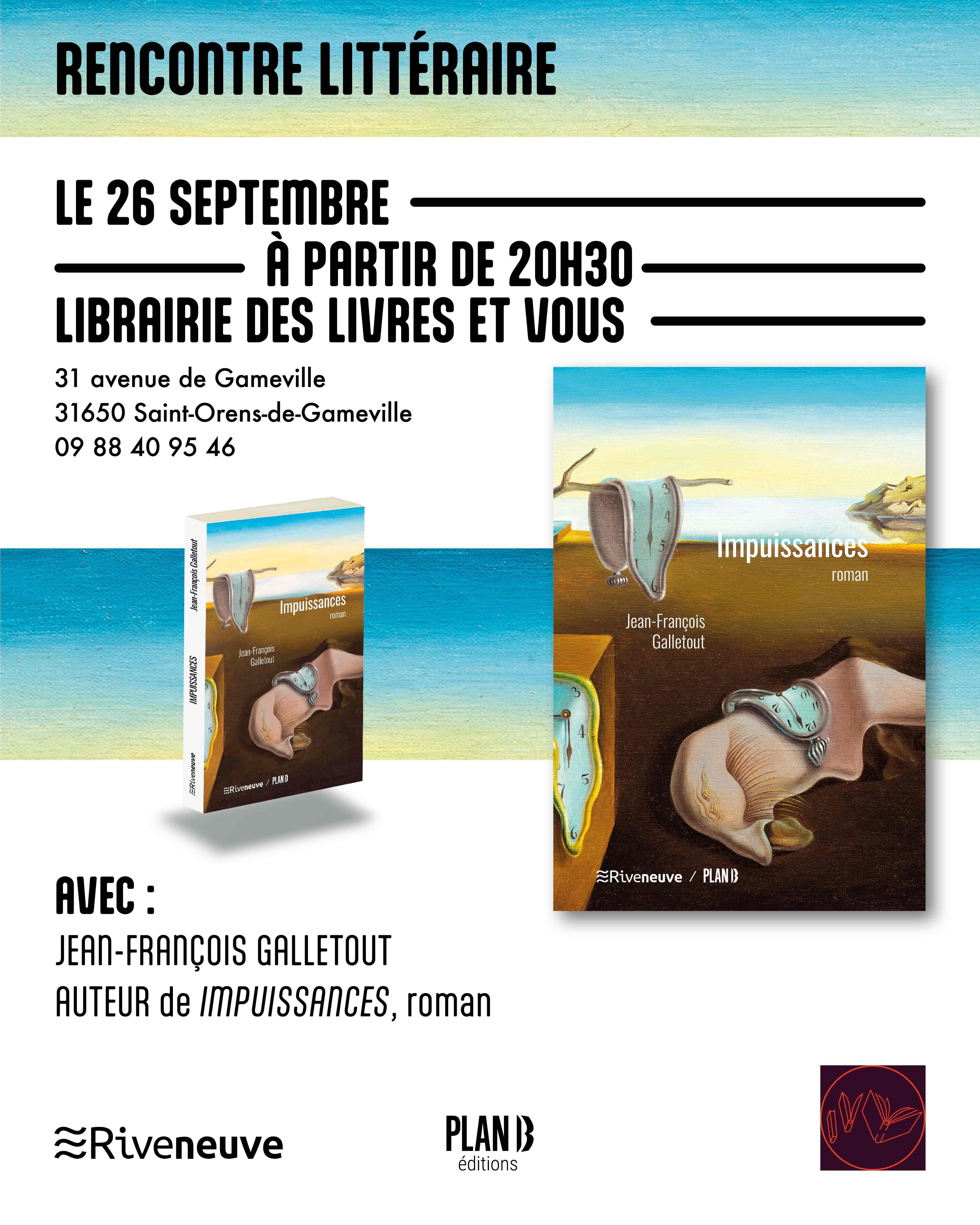 Librairie des Livres et vous 26 sept