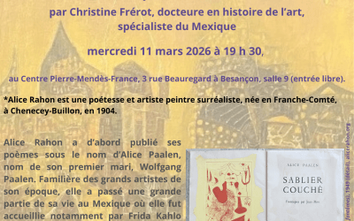 Conférence sur Alice Rahon par C. Frérot à Besançon