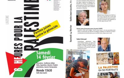 6 heures pour la Palestine avec des auteurs Riveneuve