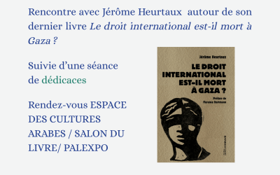 Jérôme Heurtaux en conférence au Salon du livre de Genève